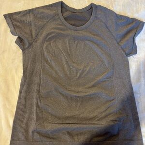 Women's Grey Short Sleeve Top